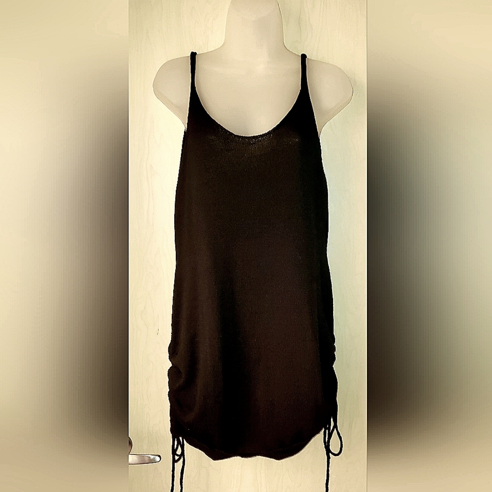 NWOT-Tank style sweater dress w/drawstring adjustable side/bottom